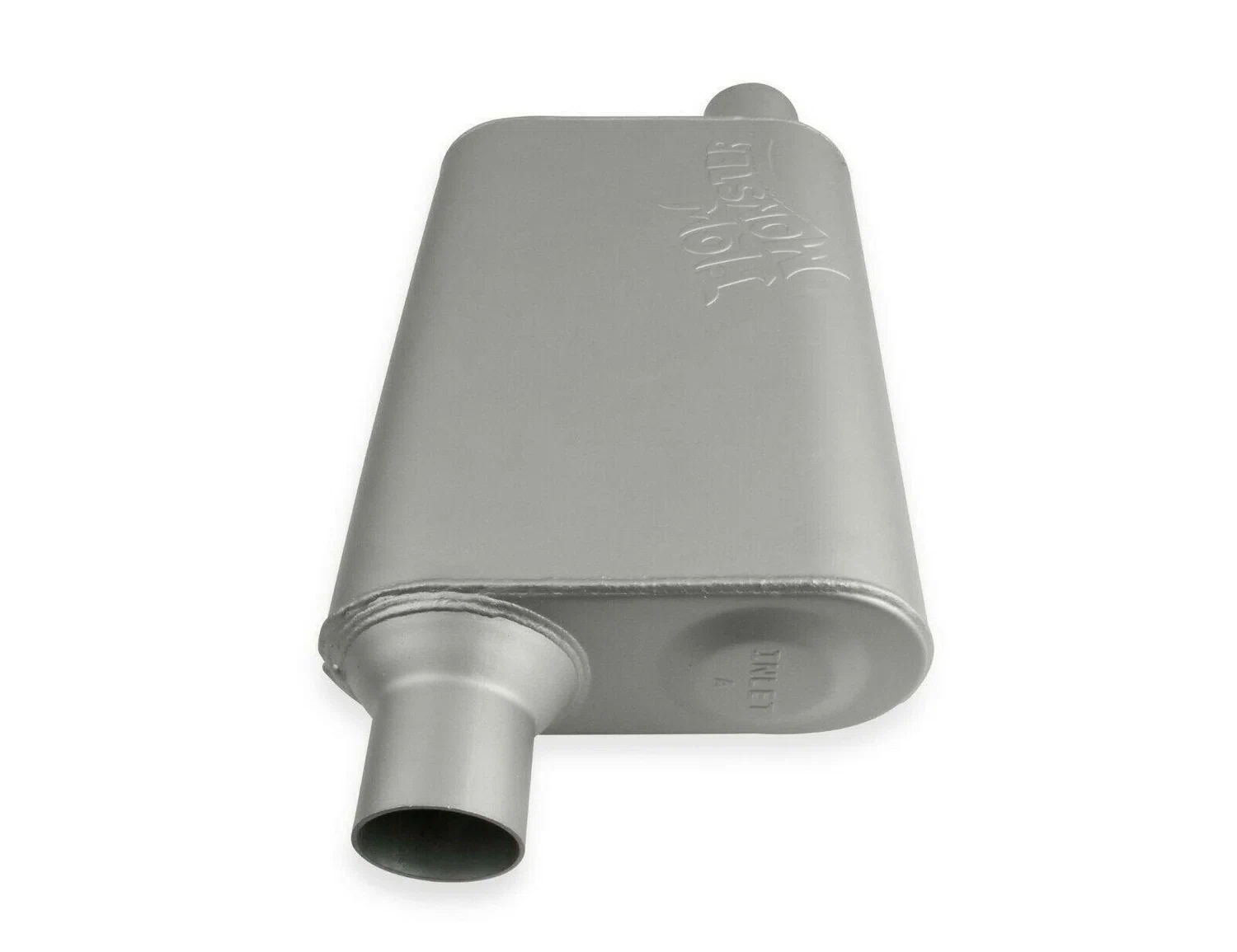 Flowmonster 2-Chamber Muffler 42443-FM 2.25 Offset Inlet_2.25 Offset Outlet